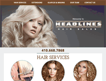 Tablet Screenshot of headlinesinc.com